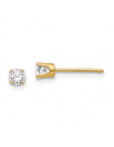 14k 3.25mm Cubic Zirconia stud earring acheter en ligne