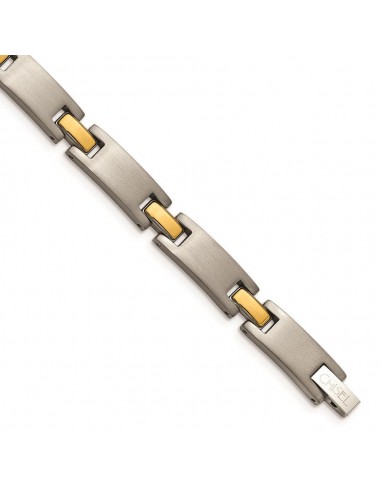 Titanium Yellow IP-Plated 8.5in Bracelet de technologie