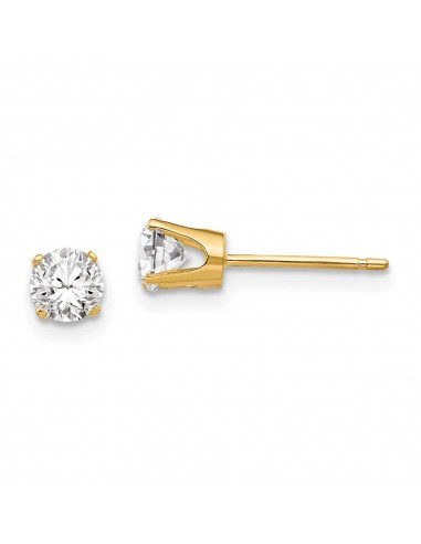 14k 4.25mm CZ stud earrings à prix réduit toute l'année