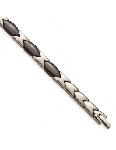 Titanium Black Ceramic 7.5in Bracelet en linge