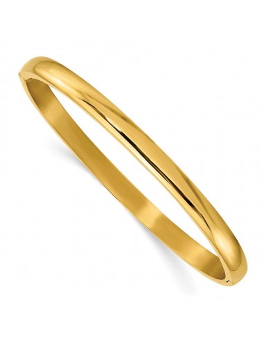 Titanium Polished Yellow IP-plated 5mm Hinged Bangle le concept de la Pate a emporter 