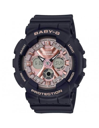 Casio Quartz Women's Watch - Baby-G Resin Strap Pink Dial Chronograph | BA130-1A4 Toutes les collections ici