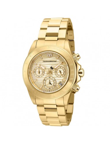 Technomarine Women's Chronograph Watch - Manta Ray Gold Tone Dial Bracelet | TM-219013 Toutes les collections ici