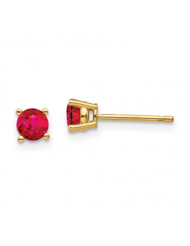 14k Ruby Post Earrings de France