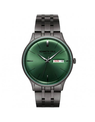 Kenneth Cole Men's Quartz Watch - Classic Green Dial Gunmetal Bracelet | KC50589018 chez Cornerstreet bien 