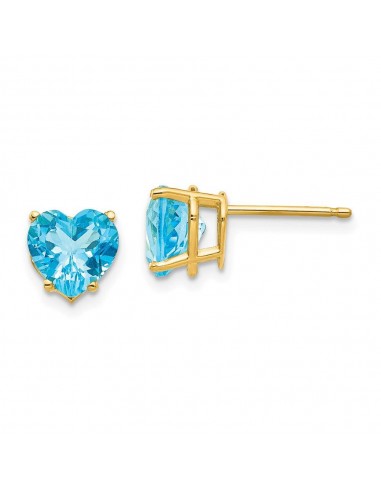 14k 7mm Heart Earring Mountings No Stones Included No Backs Amélioration de cerveau avec